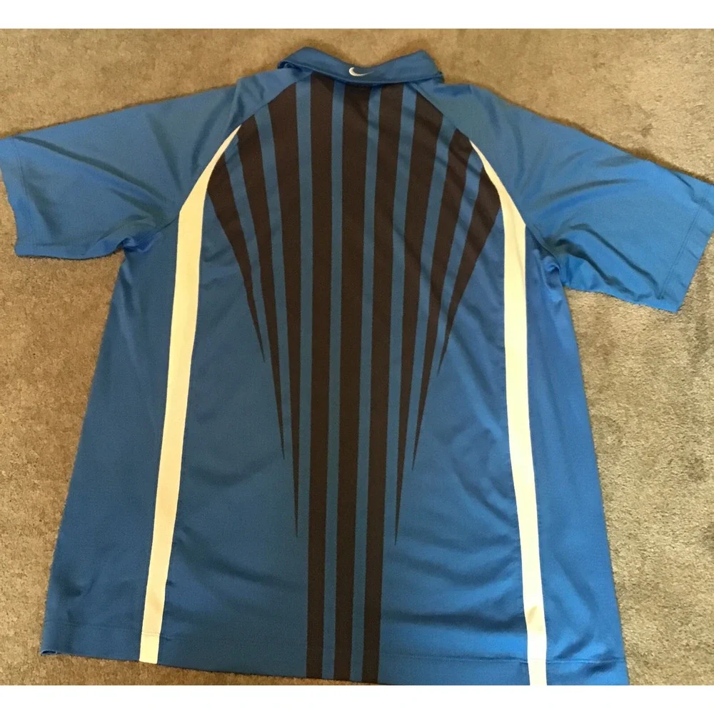 Men's Nike golf zippered polo shirt XL‎ Blue
